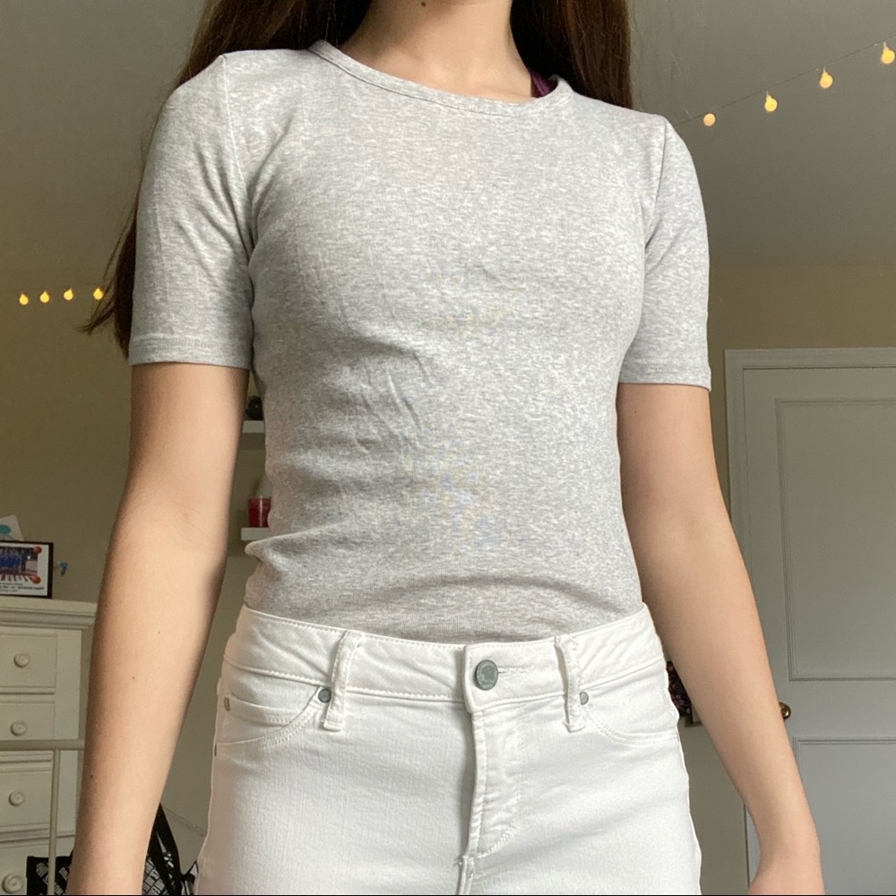 J.Crew Gray Perfect Fit Tee